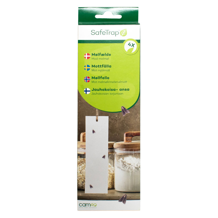 SafeTrap melmøllfelle med feromon - 4 ark